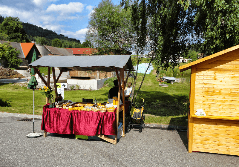 Stand am Bauernmarkt 2013